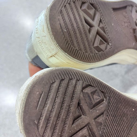 Converse Gray and White Kids Sneakers - Picture 6 of 13